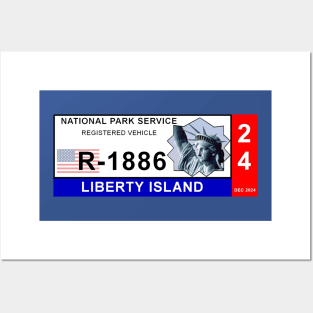 Liberty Island Vehicle Parking Pass - Statue of Liberty Posters and Art